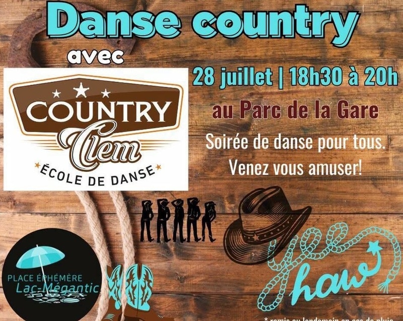 Soirée de danse country au Parc de la Gare - Lac-Mégantic