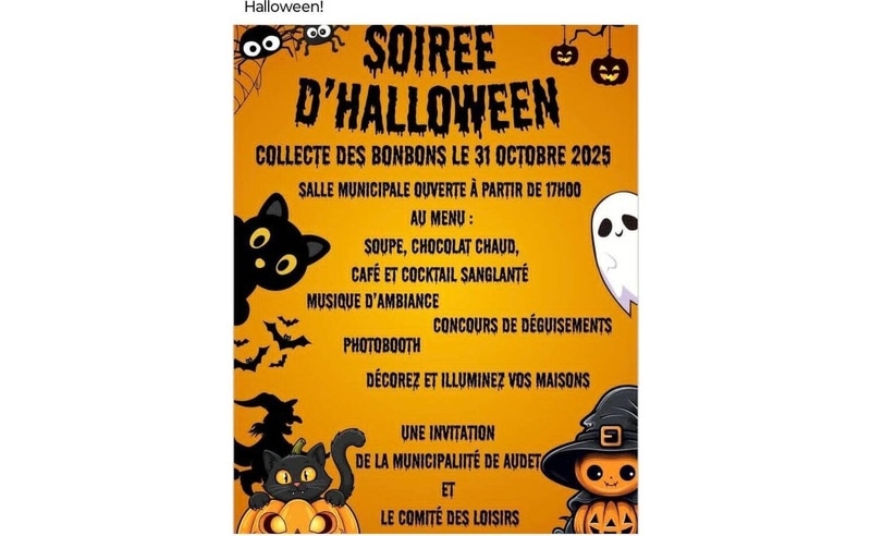 Soirée d'Halloween - Salle municipale de Audet