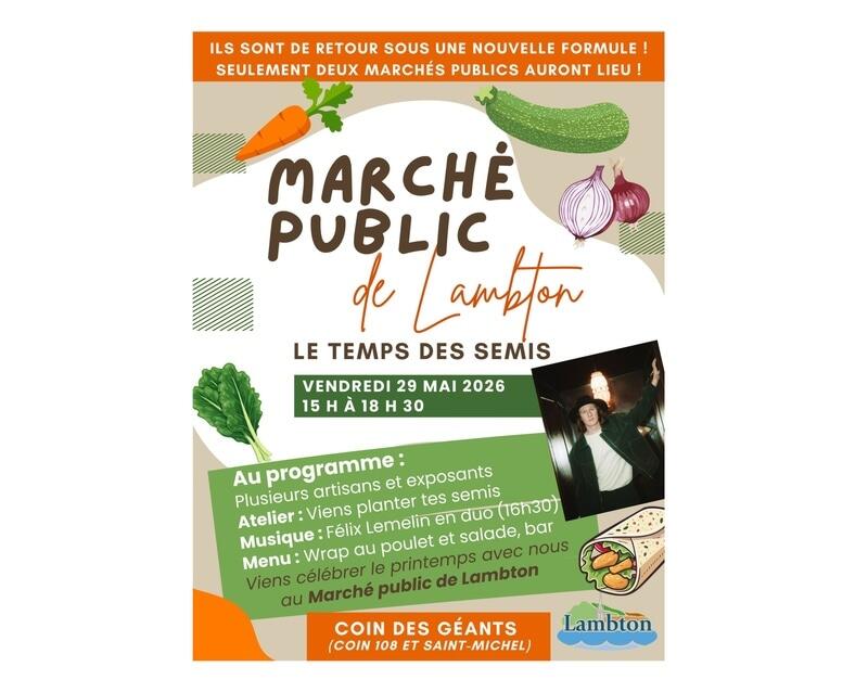 Marché public de Lambton - Le temps des semis