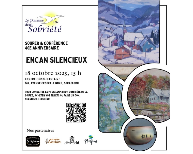 Souper & Conférence 40e anniversaire Domaine de la Sobriété