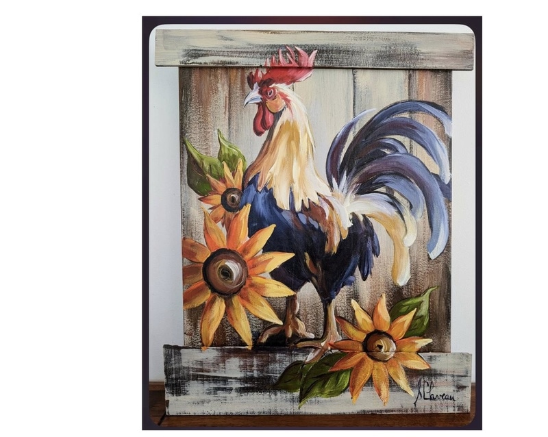 Atelier de peinture avec Suzanne Claveau à Lambton