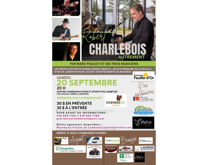 Robert Charlebois autrement à Lambton, par Marc Pouliot et ses musiciens