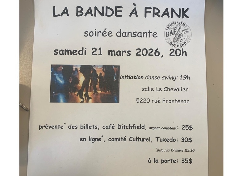 La Bande à Frank - Soirée dansante