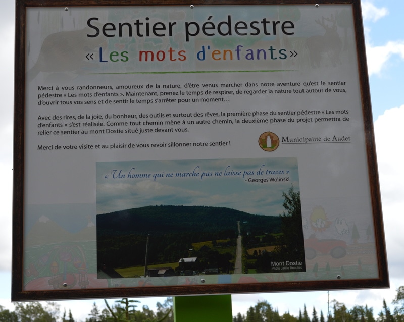 Les mots d'enfants - Walking trail