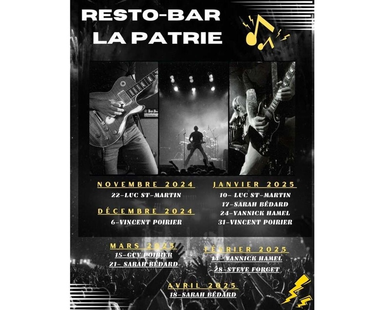 Guy Poirier au Resto-Bar La Patrie
