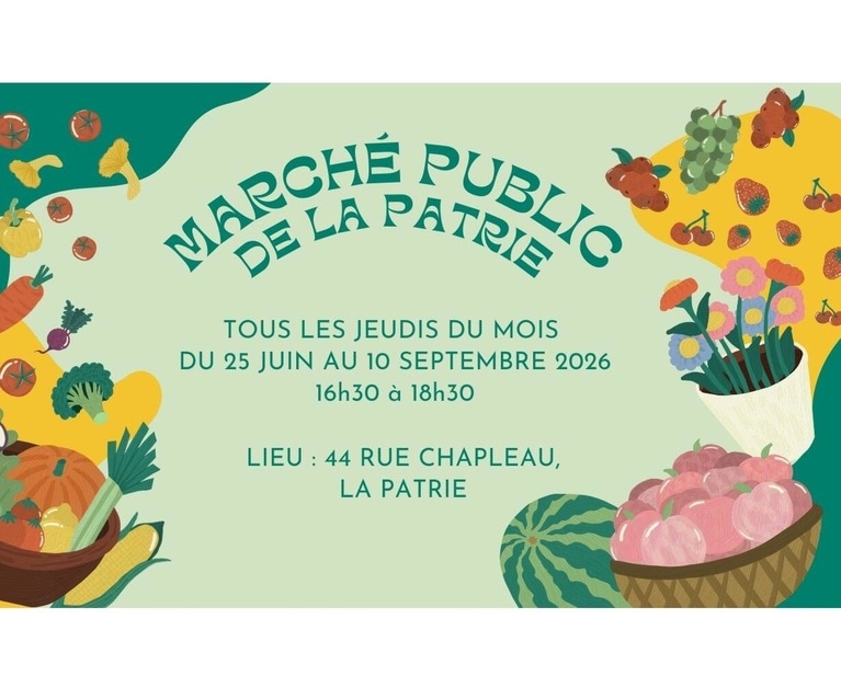 Marché public de La Patrie - 2 juillet