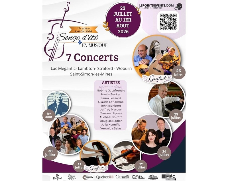 Festival songe d'Été en Musique 2026 - 23 juillet au 1er août