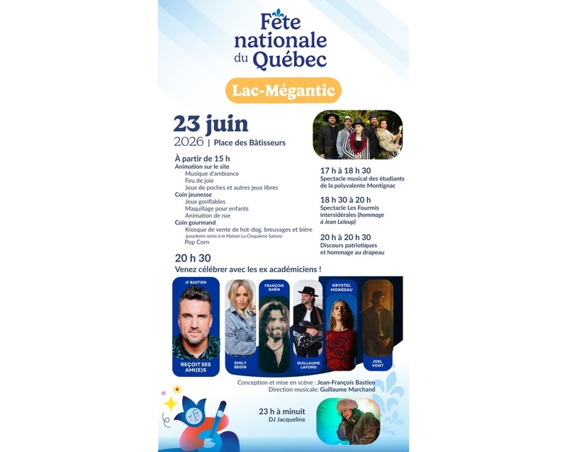 Fête nationale du Québec à Lac-Mégantic