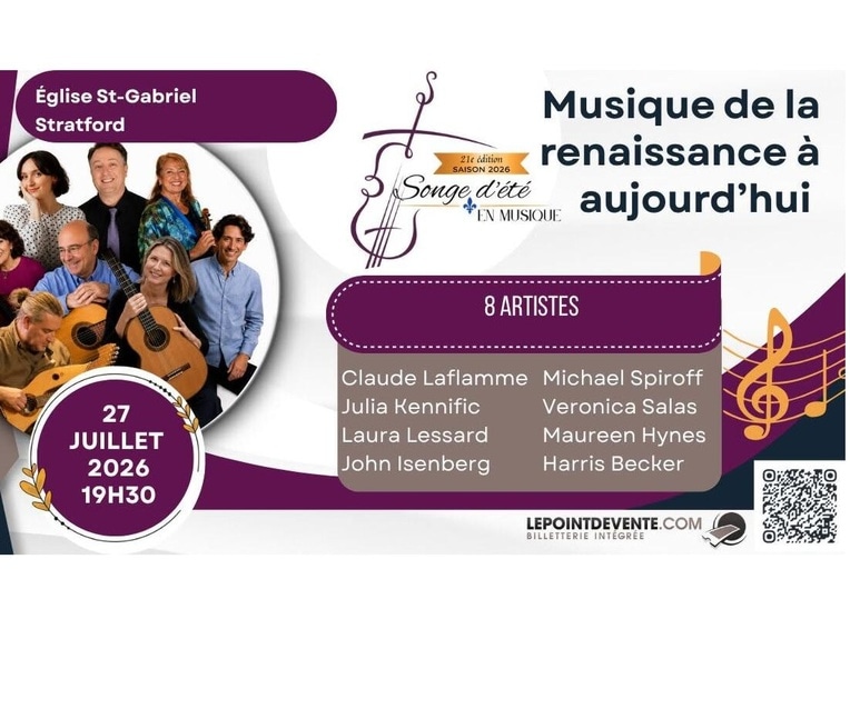 Festival songe d'été en musique - Église de St-Gabriel, Stratford