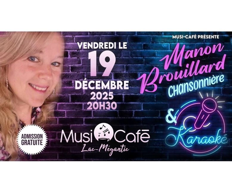 Manon Brouillard au Musi-Café - Chansonnière