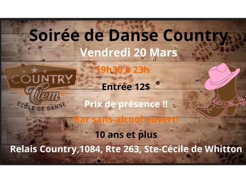 Soirée De Danse Country au Relais Country !