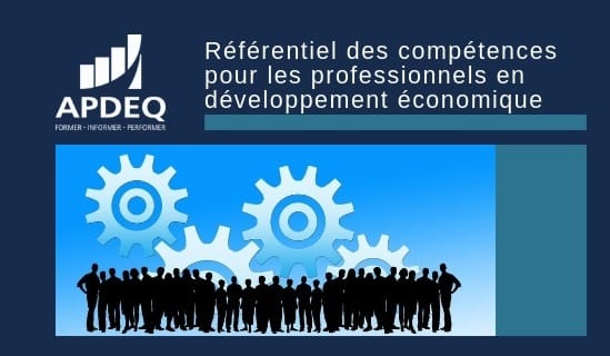Référentiel des compétences pour les professionnels en développement économique