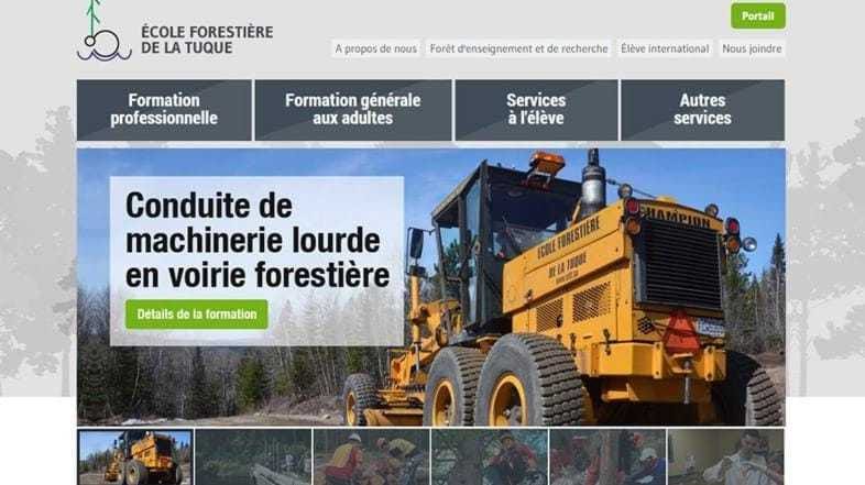 Un projet Web orienté « vert » l&#39;avenir pour l&#39;École forestière de La Tuque